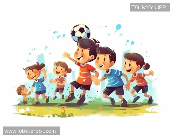 足球明星插画庆祝瞬间展现运动激情与团队精神的艺术之美